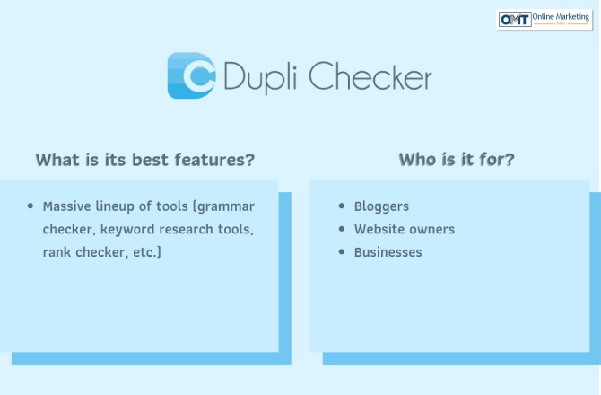 Features Of Duplichecker: Why You Should Use It?